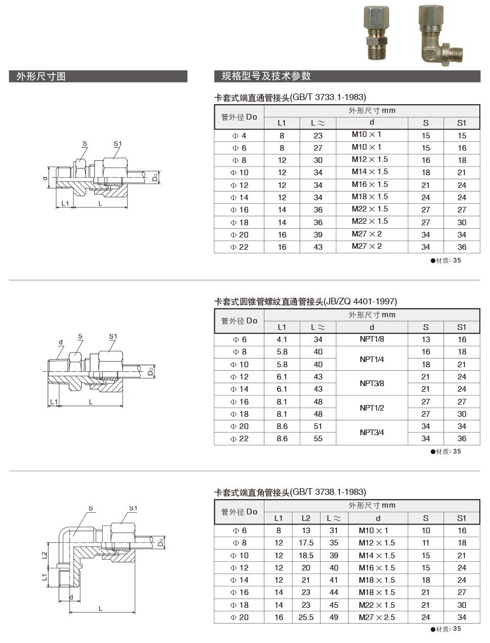 卡箍式管接头有哪些主要的型号都用在什么工况?(图1)
